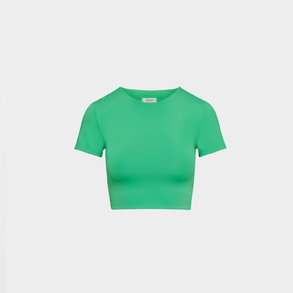 BNWOT Aritzia Babaton Original Contour Crew Cropped T-Shirt size M - Picture 5 of 8